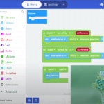 Still shot from Getting Started with the Climate Action Kit course showing the Makecode screen